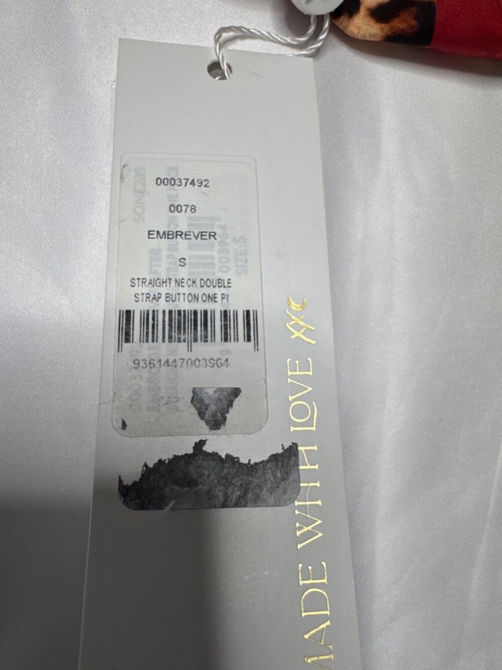 NWT Camilla Straight Neck Double Strap One Piece Swimsuit Embrever Size Small - Picture 15 of 16